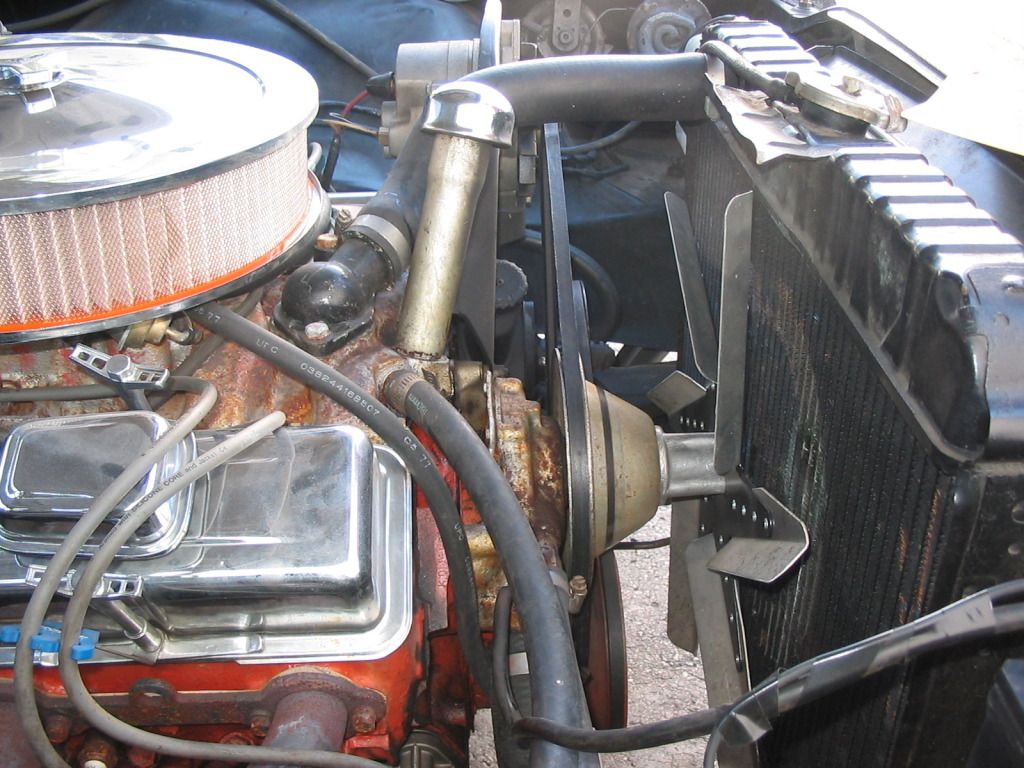 thermostat housing hits temp sending unit Team Chevelle